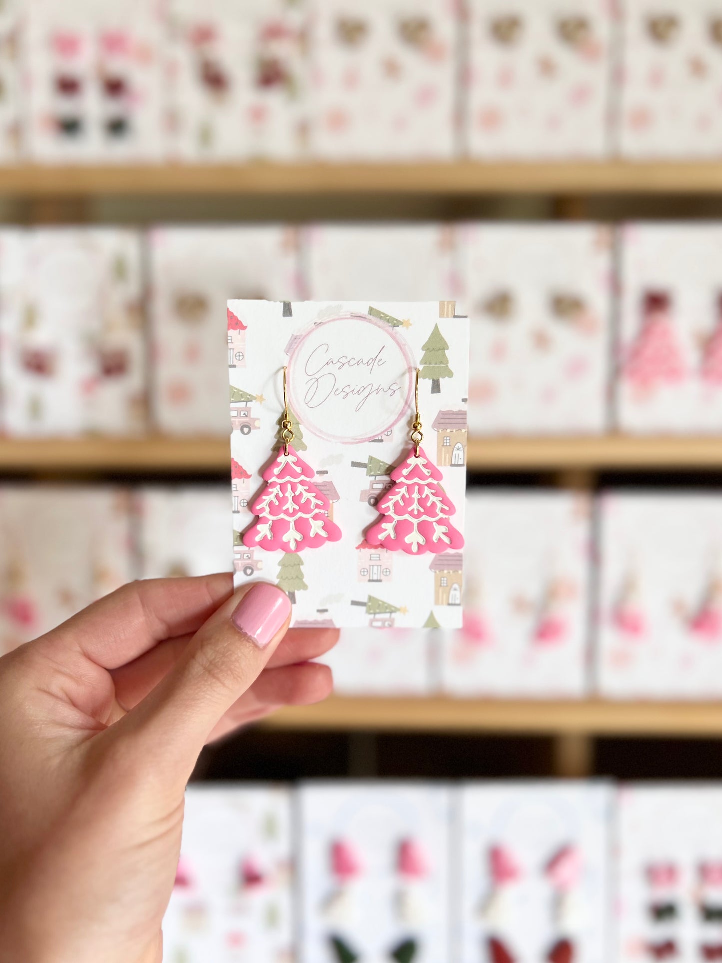 The Pine | Scandinavian Christmas Tree Clay Earrings