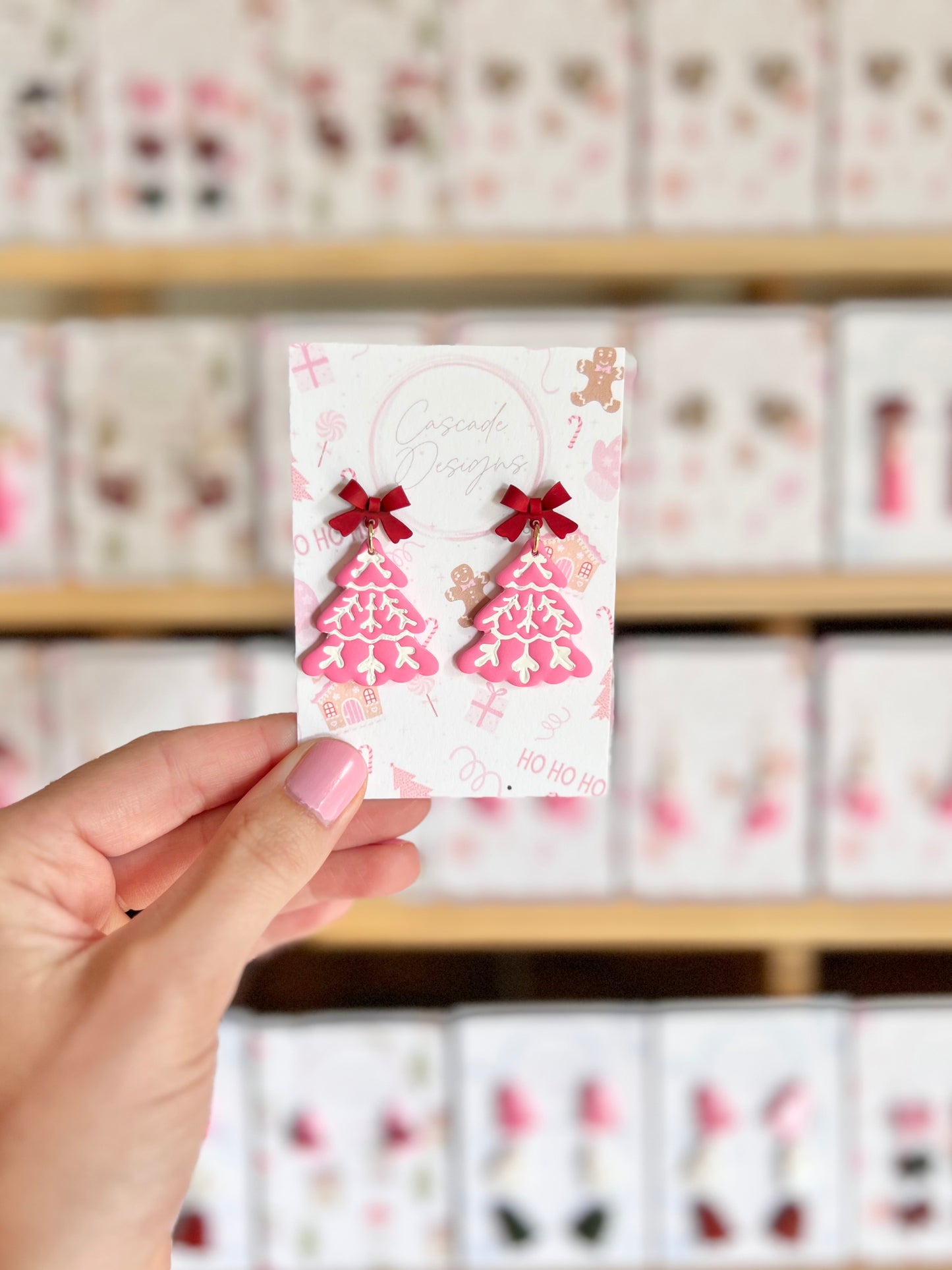 The Pine | Scandinavian Christmas Tree Clay Earrings