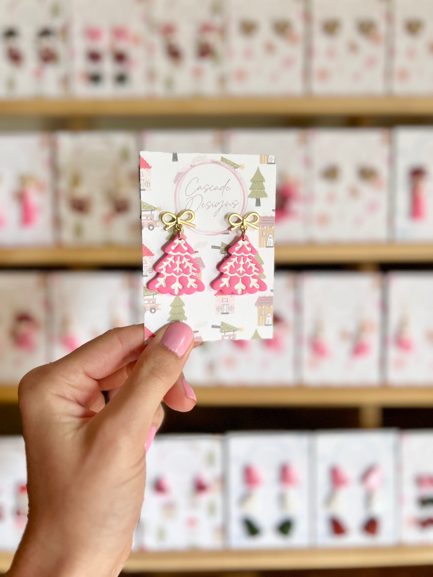 The Pine | Scandinavian Christmas Tree Clay Earrings