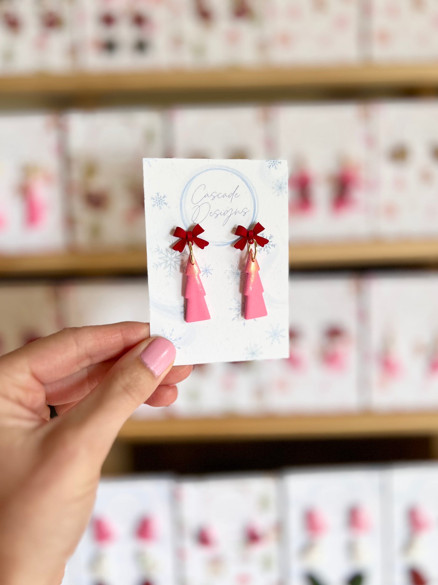 The Cypress | Dusted Tree Clay Earrings