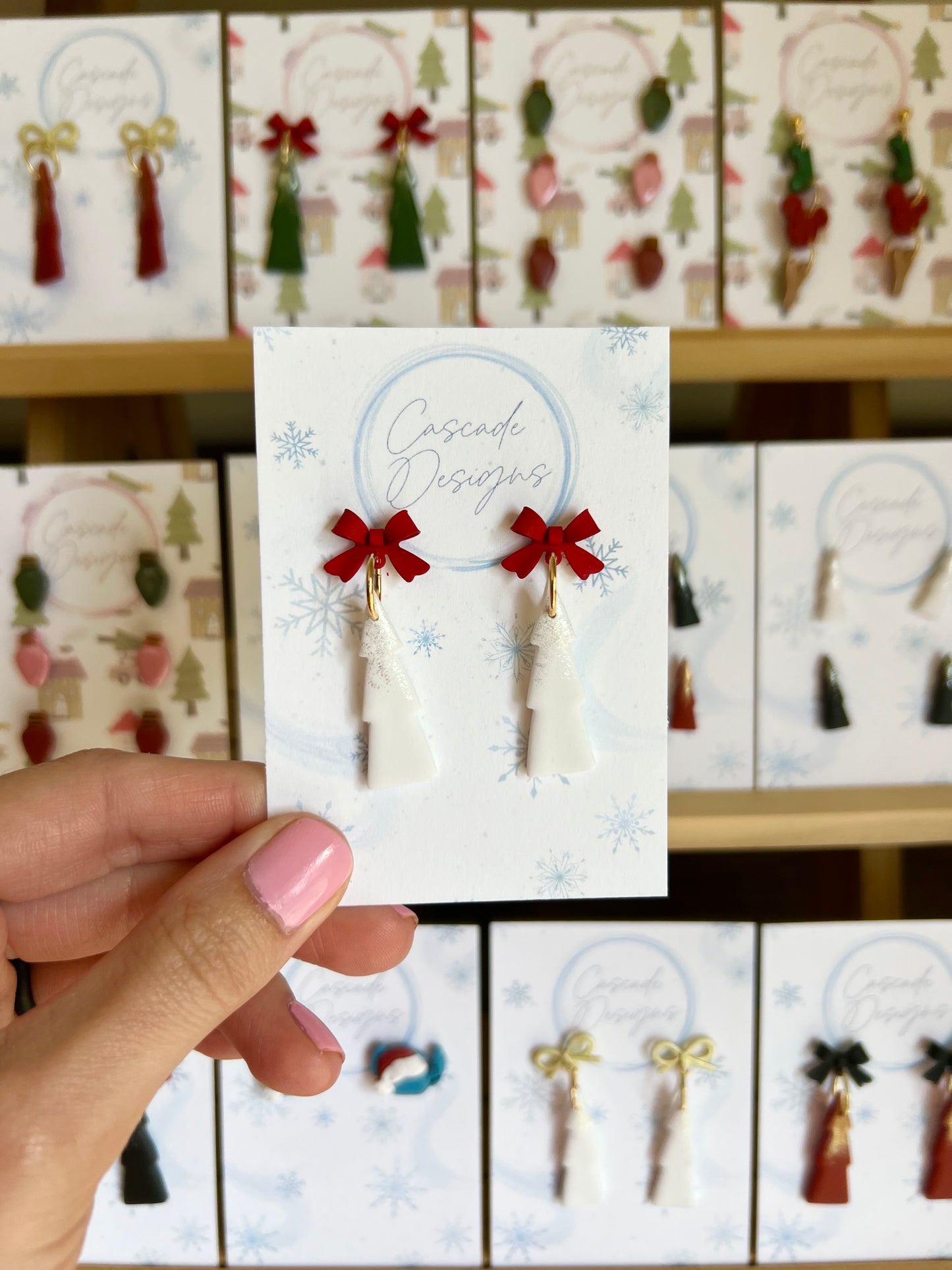 The Cypress | Dusted Tree Clay Earrings