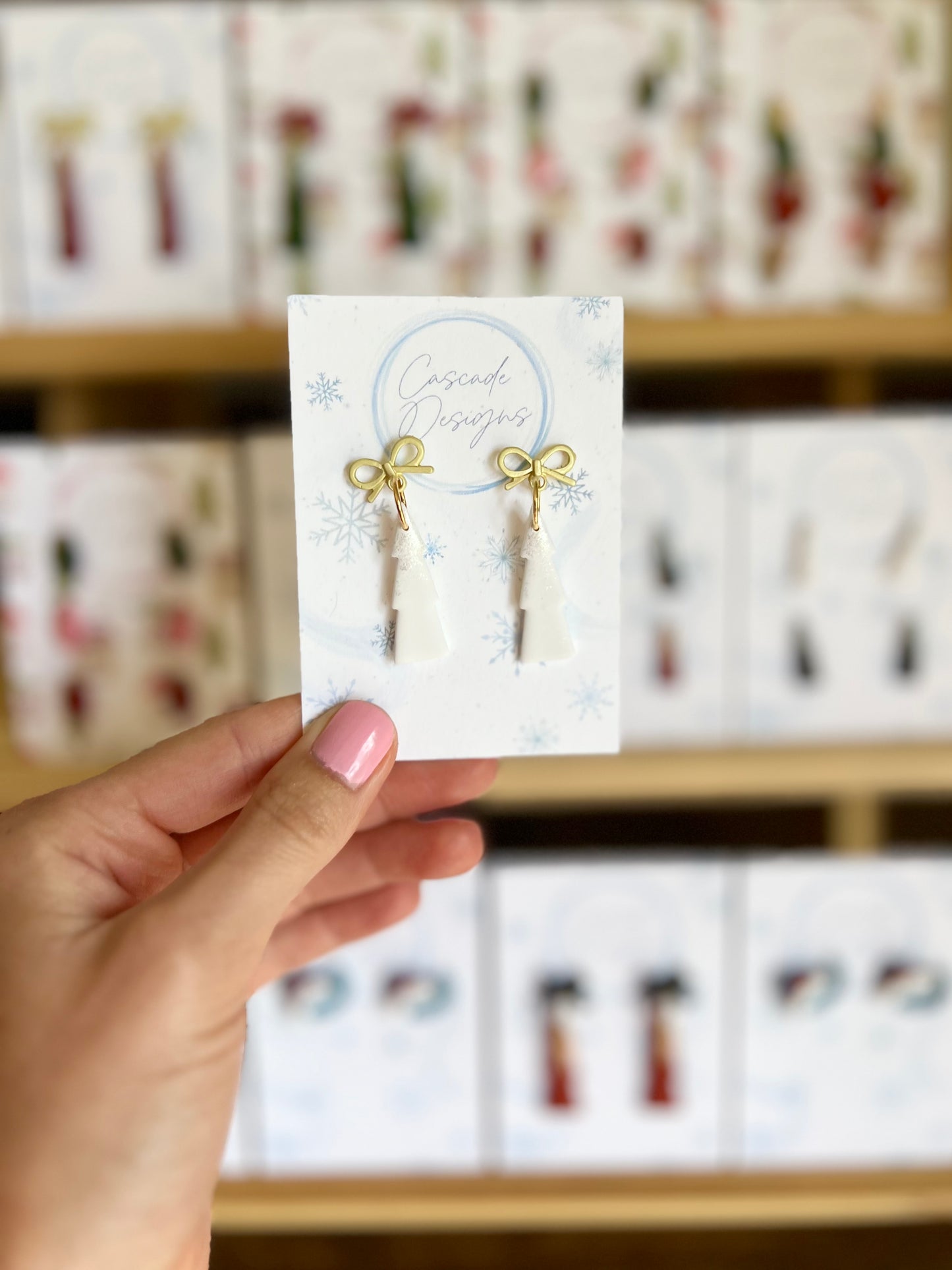 The Cypress | Dusted Tree Clay Earrings