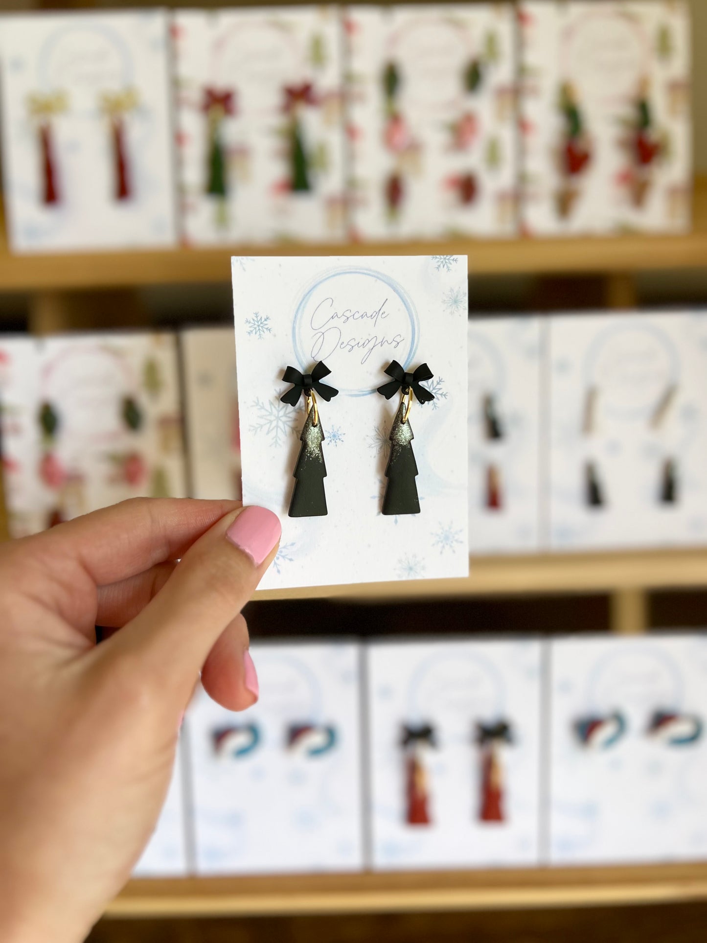 The Cypress | Dusted Tree Clay Earrings