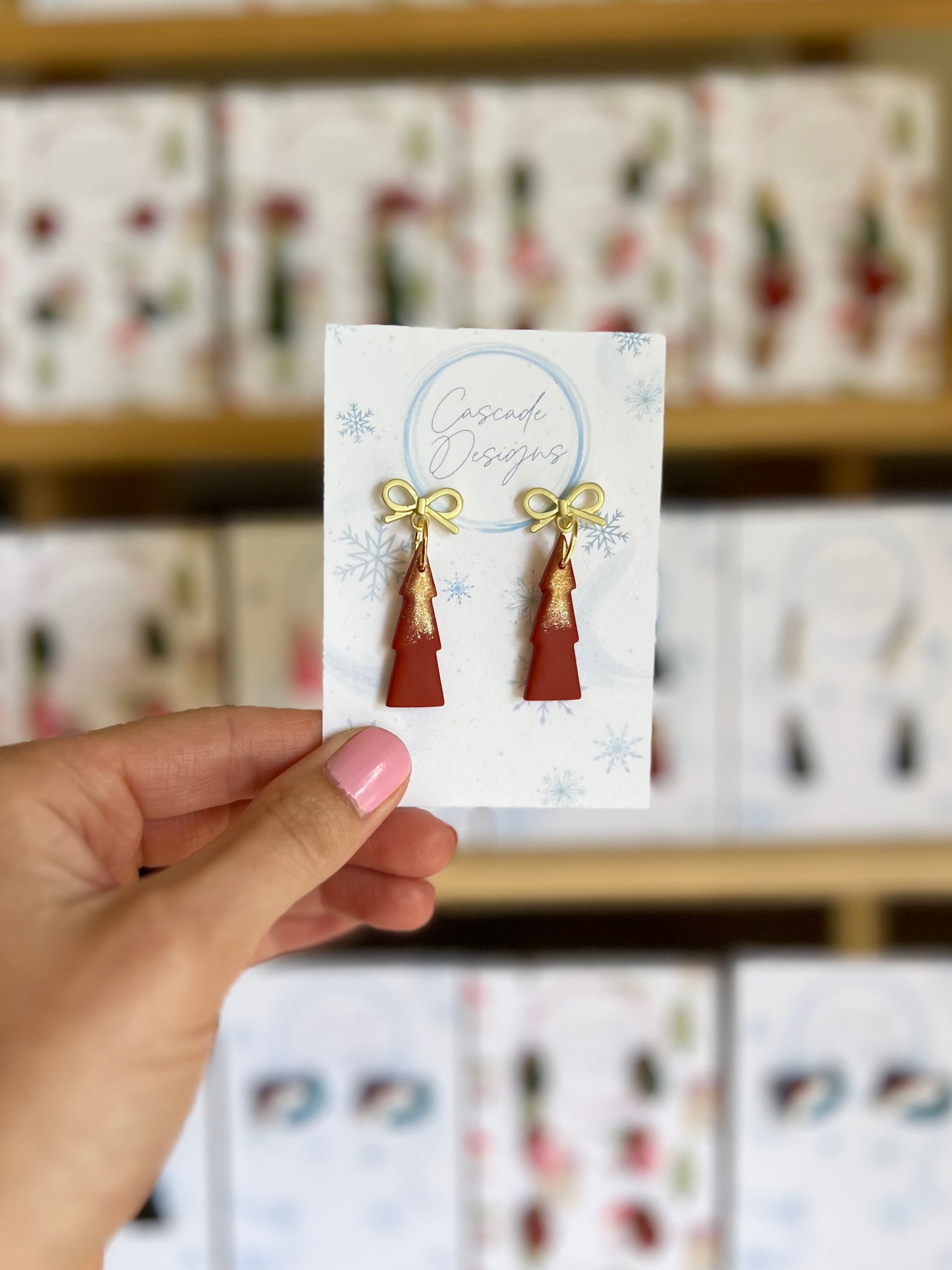 The Cypress | Dusted Tree Clay Earrings