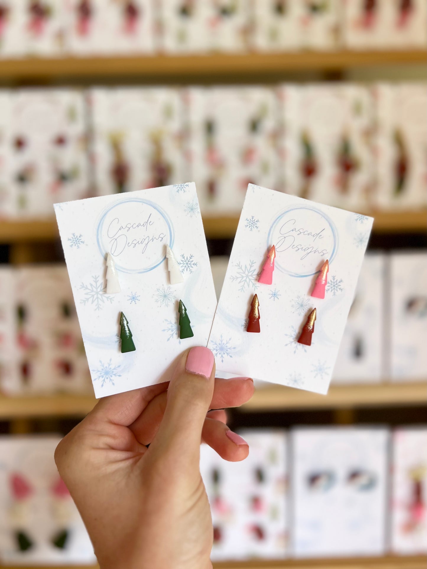 The Cypress | Dusted Tree Clay Earrings