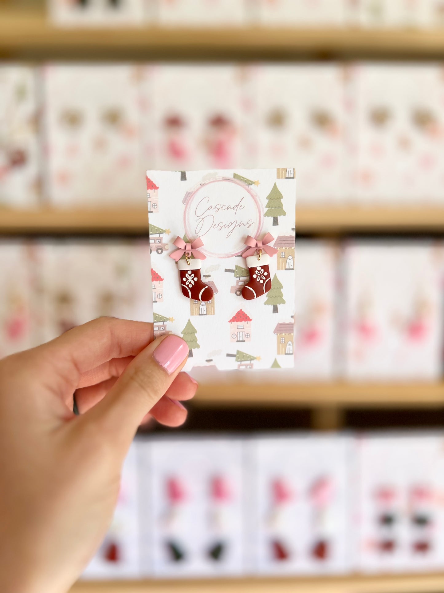 The Stocking | Scandinavian Stocking Earrings