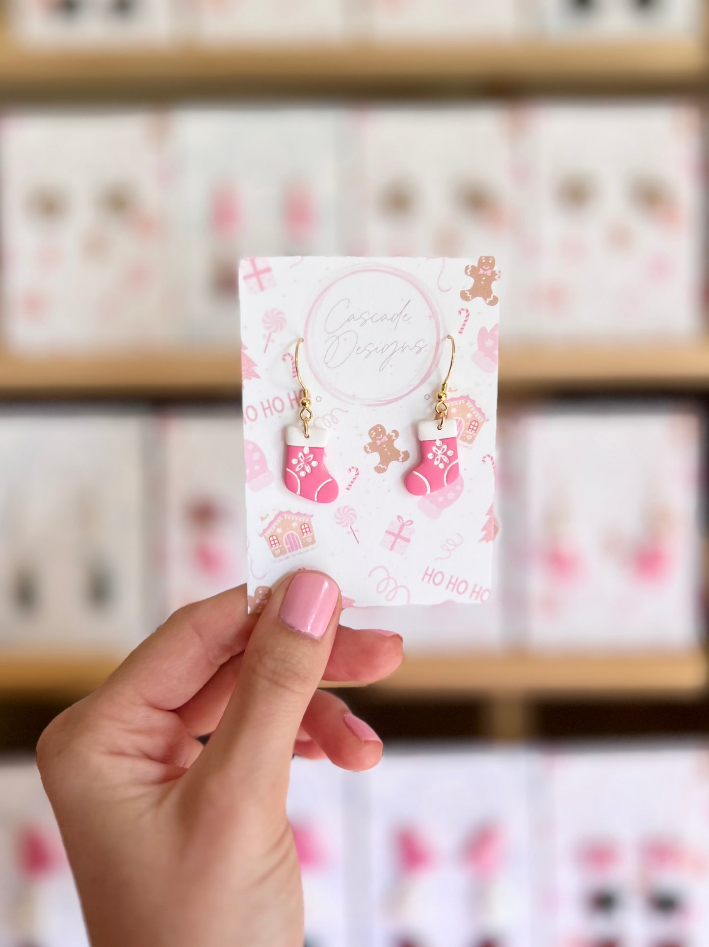 The Stocking | Scandinavian Stocking Earrings