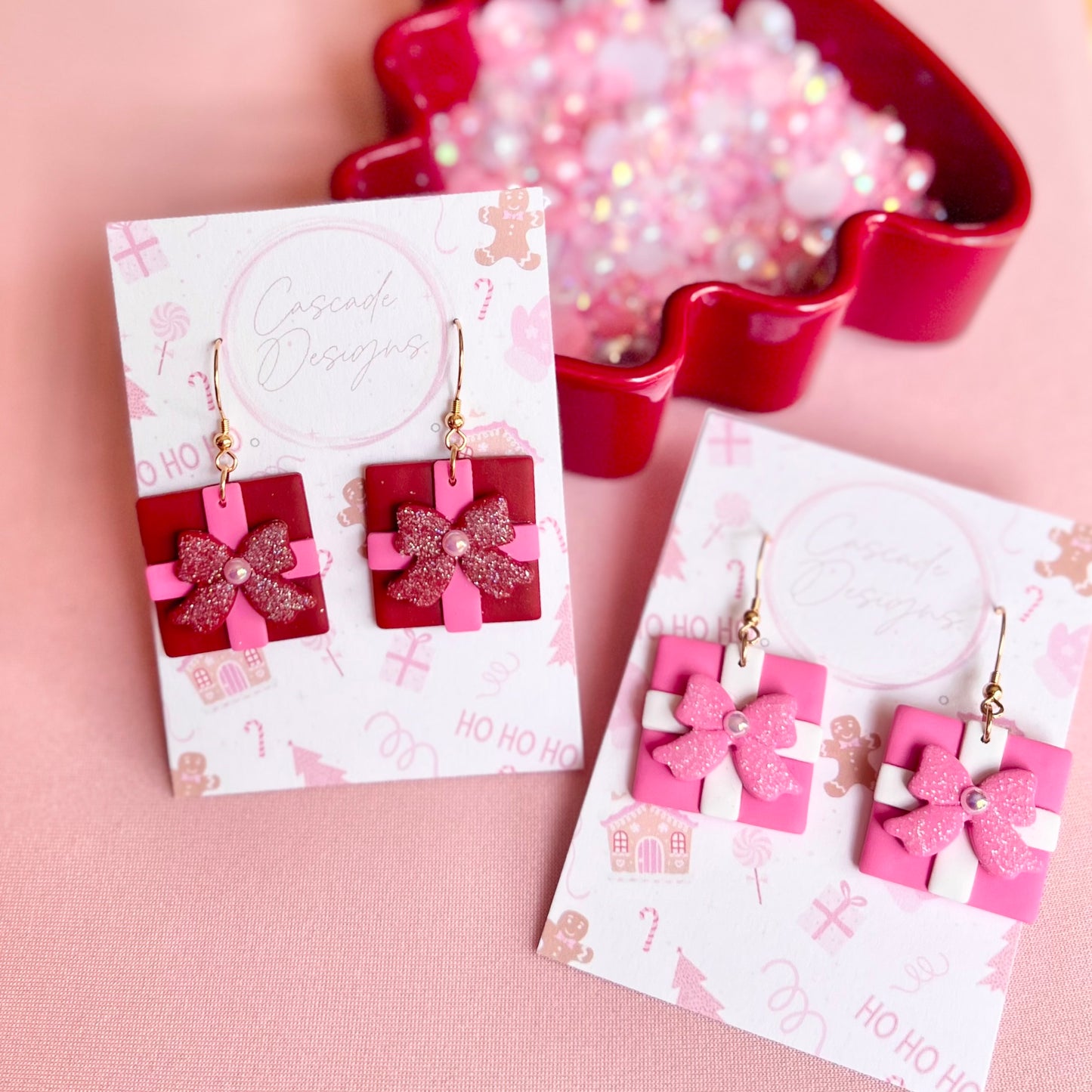 The Present | Sparkly Present Clay Earrings