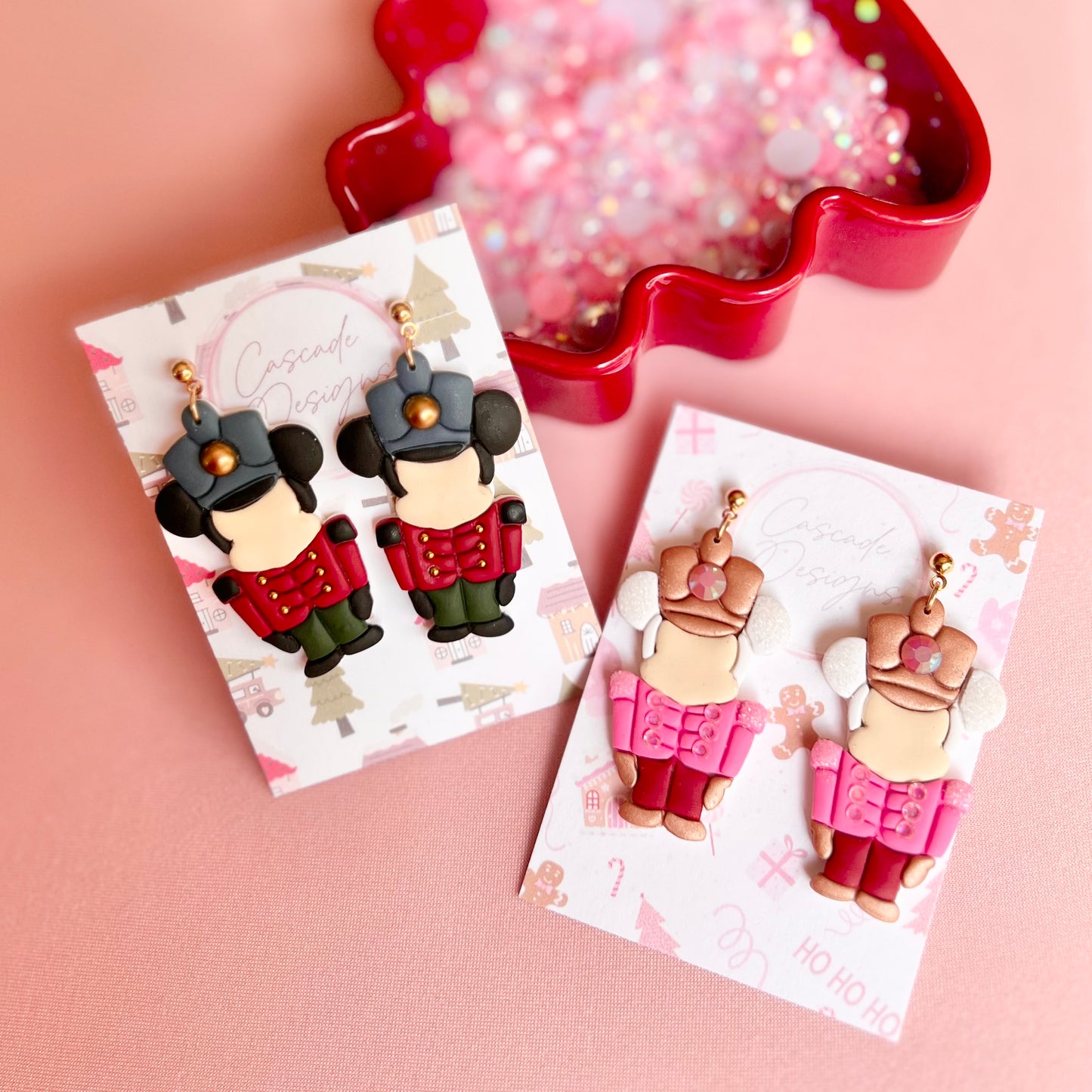 The Nutcracker Micki | Magical Christmas Nutcracker Clay Earrings