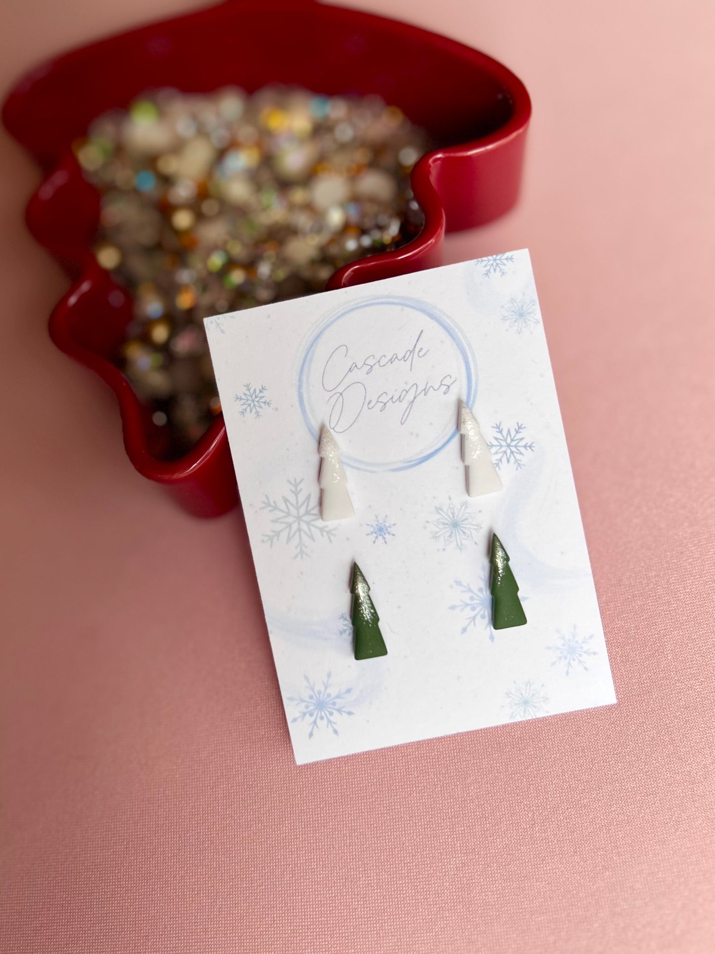 The Cypress | Dusted Tree Clay Earrings