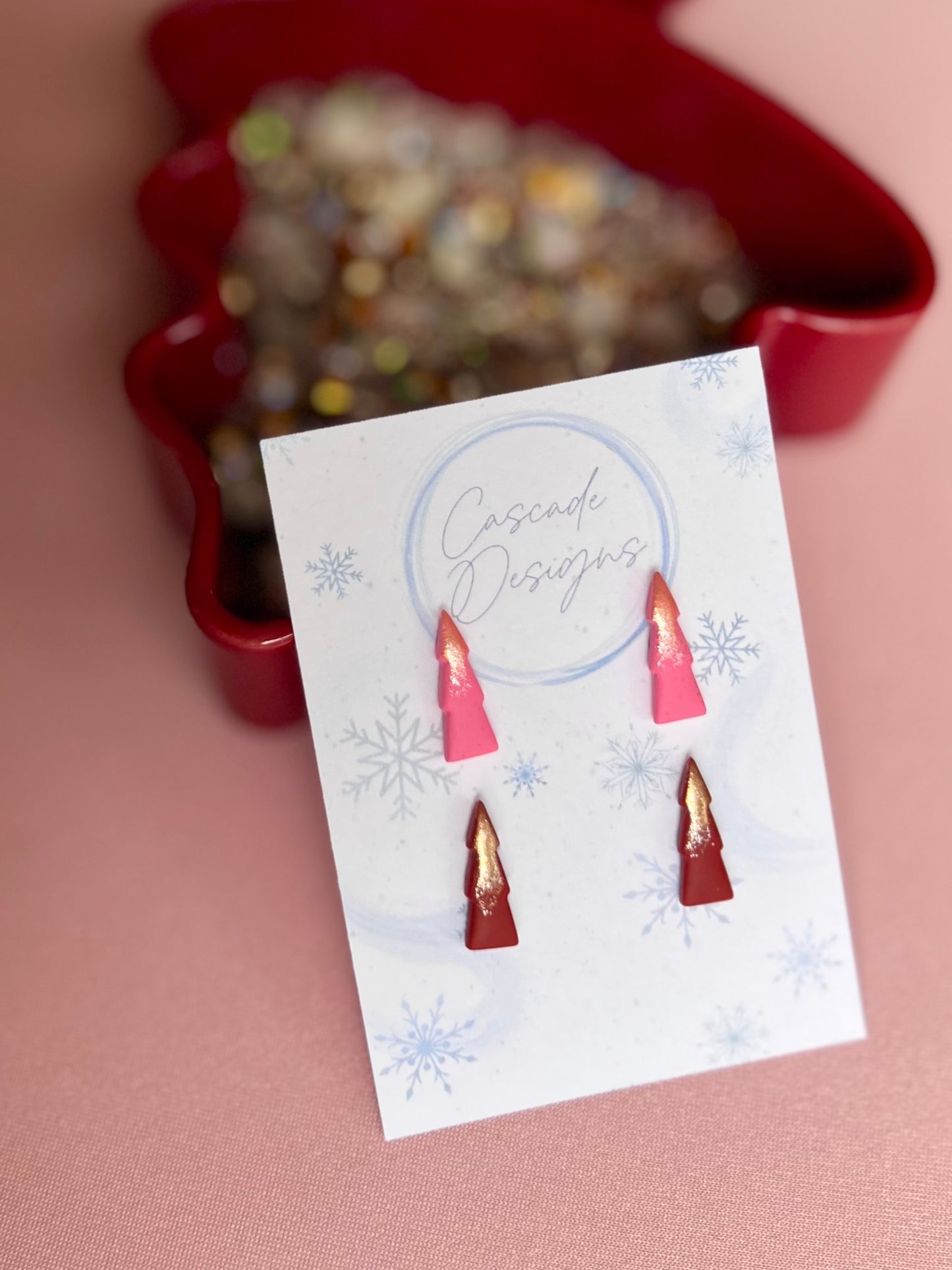 The Cypress | Dusted Tree Clay Earrings