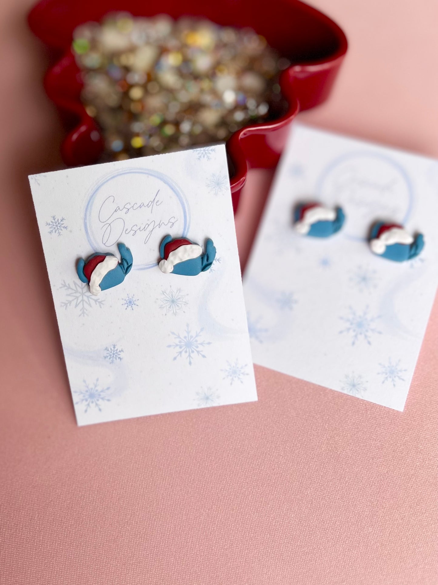 The Jolli Stitch | Magical Christmas Earring Studs
