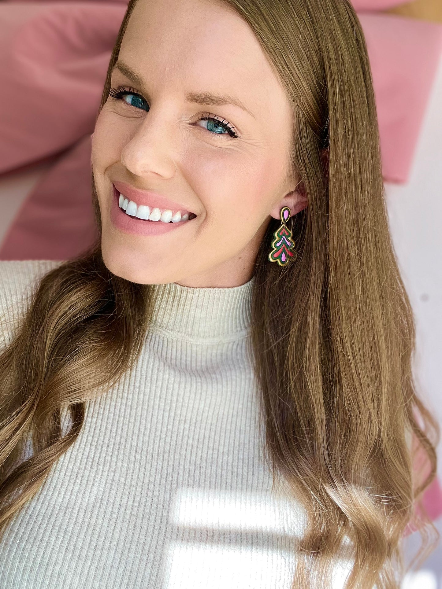 The Sweet Gum | Christmas Tree Clay Earrings