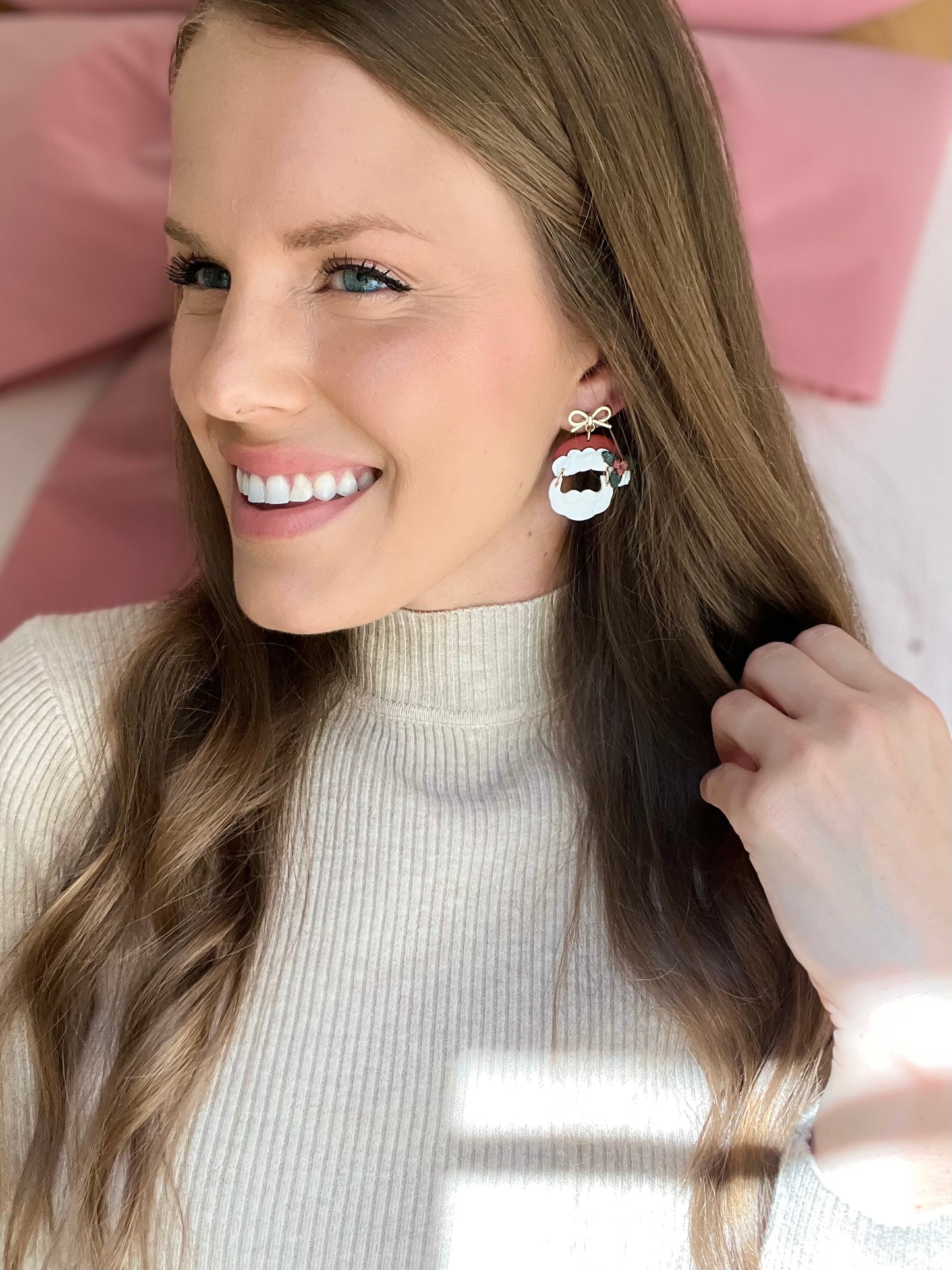 The Claus | Santa Clay Earrings