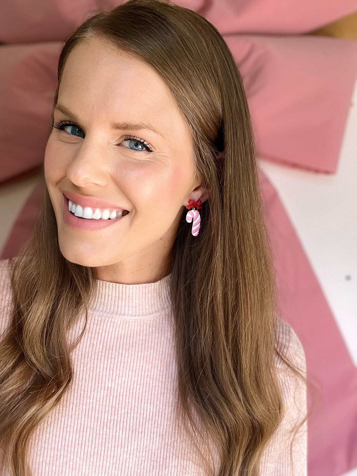 The Candi Cane | Candy Cane Clay Earrings