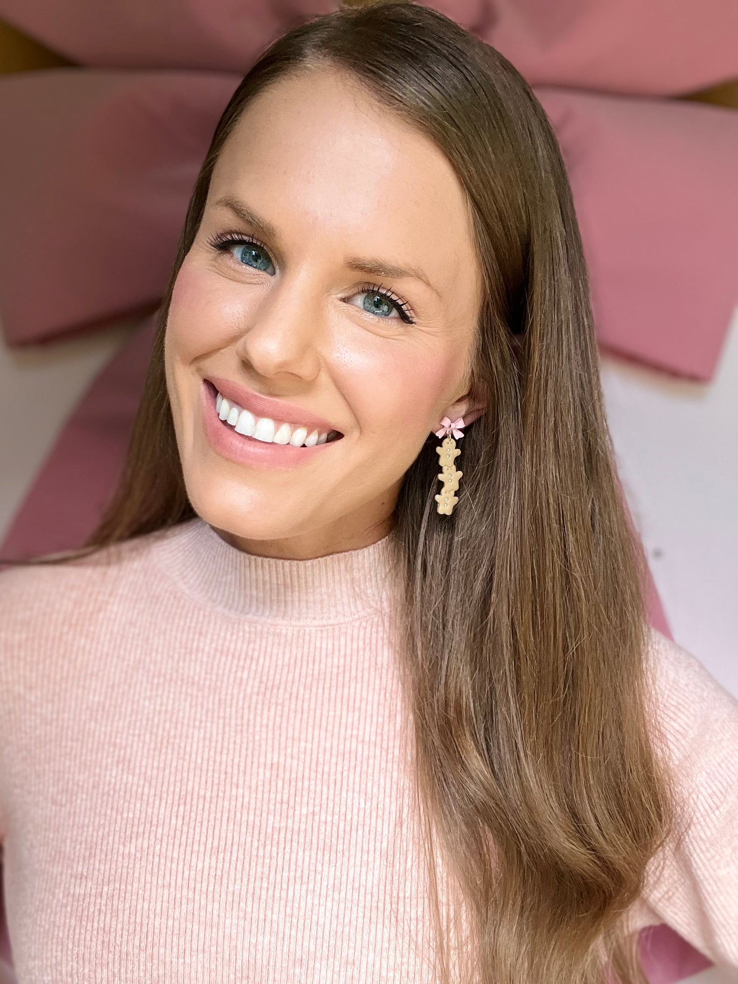 The Gingerbread Men | Stacked Gingerbread Clay Earrings