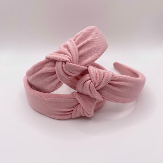 Dusty Pink Top Knotted Headache-Free Headband