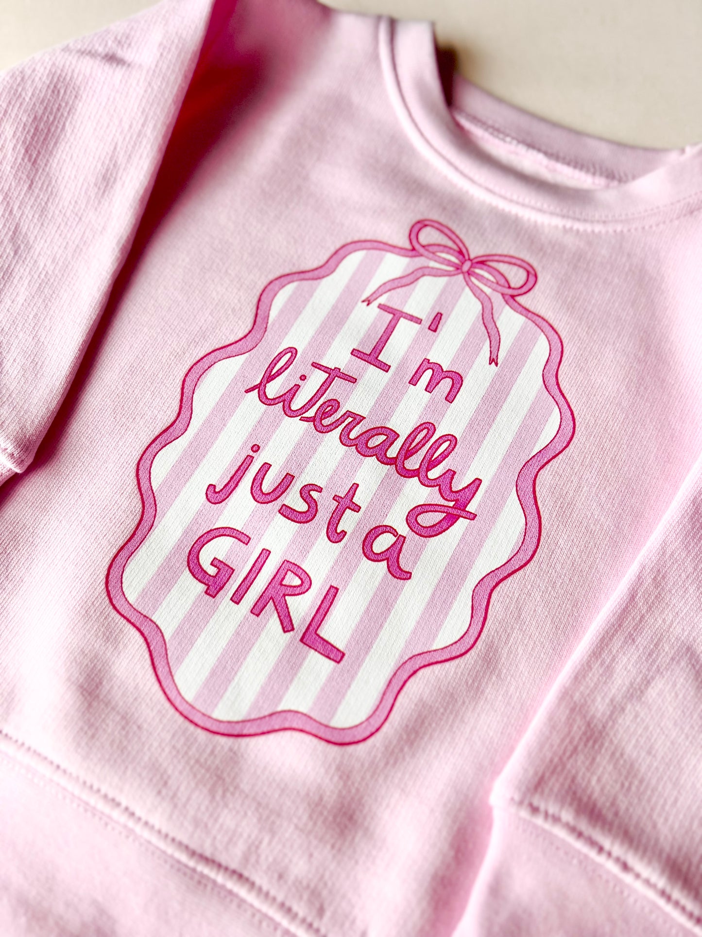 Just A Girl Toddler Sweatshirt
