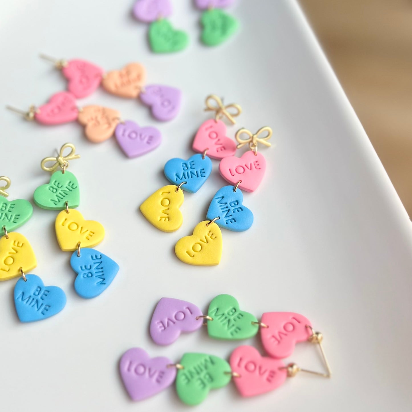 The Sweeti | Conversation Heart Candy Clay Earrings