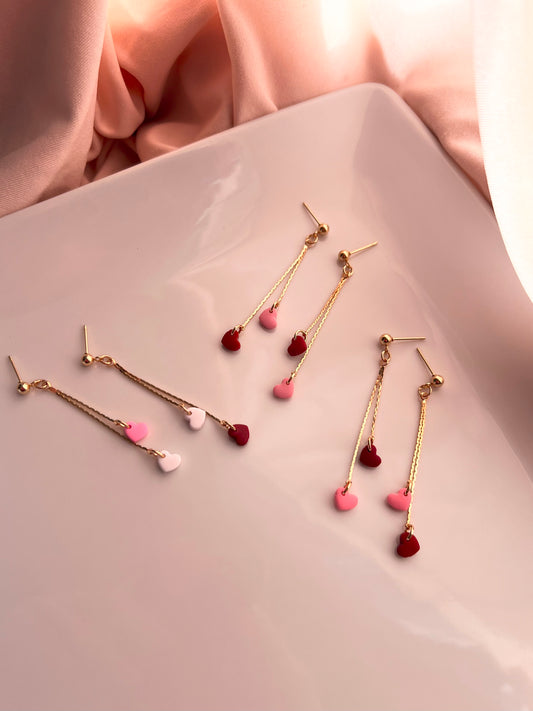 The Adore | Heart Chain Earrings