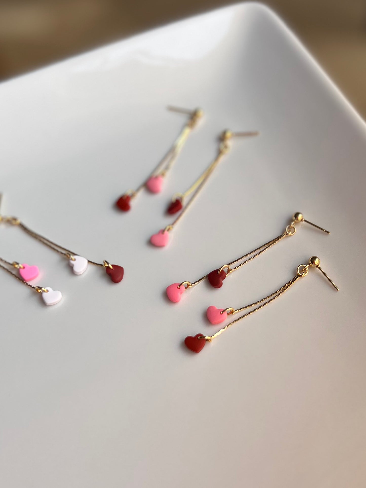The Adore | Heart Chain Earrings
