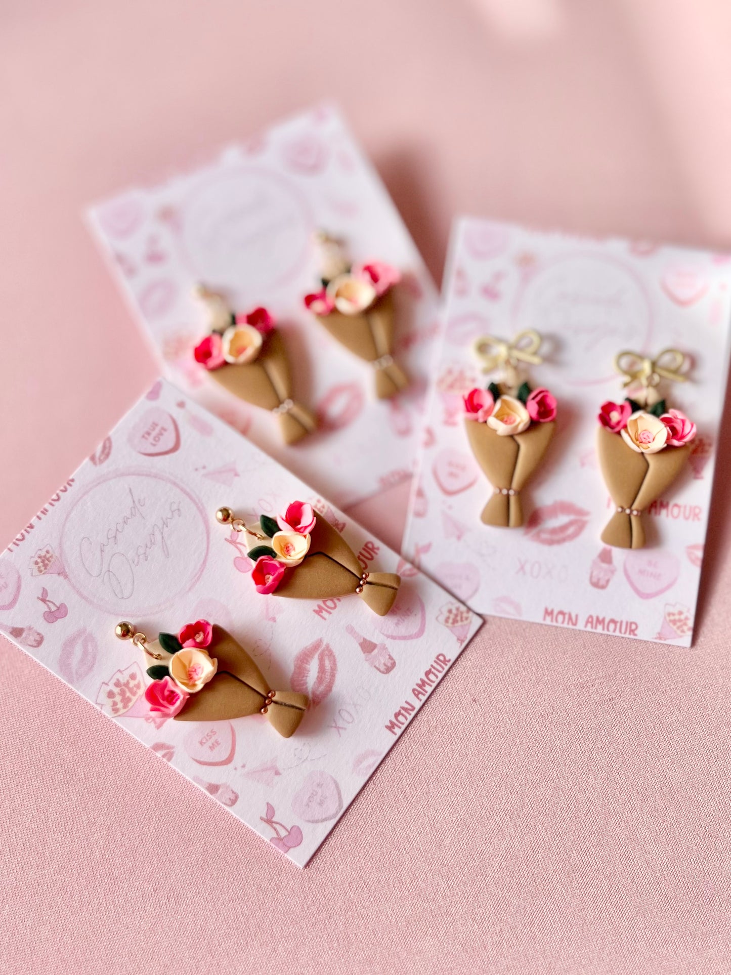 The Bouquet | Flower Bouquet Clay Earrings