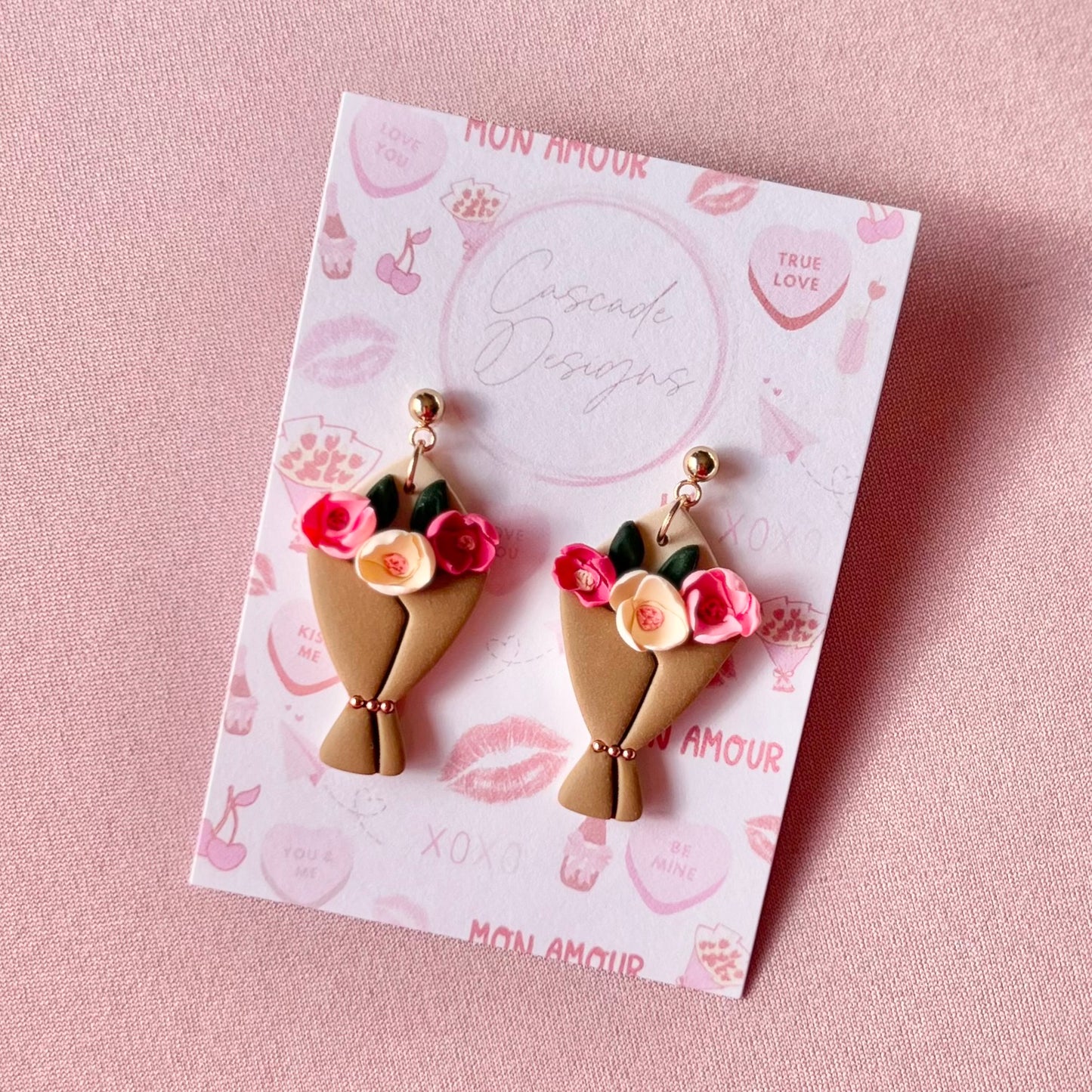 The Bouquet | Flower Bouquet Clay Earrings