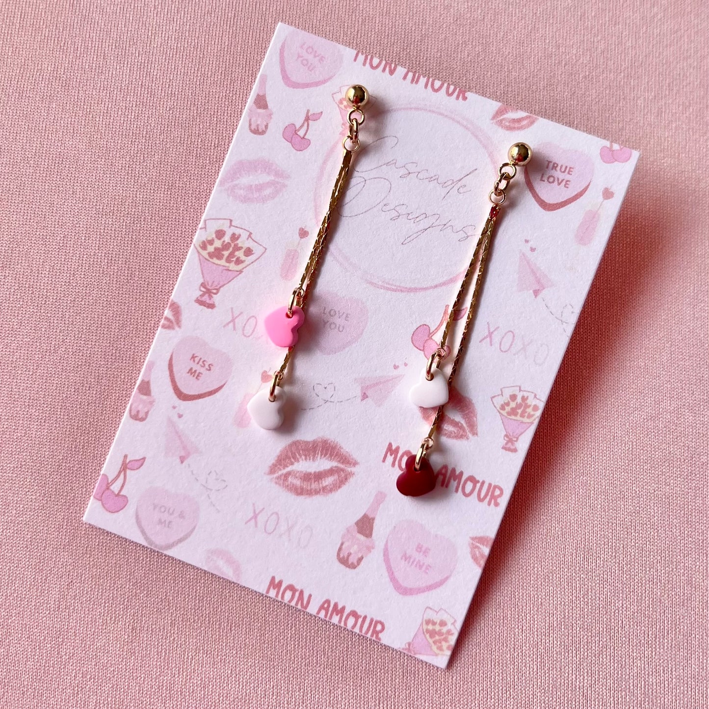 The Adore | Heart Chain Earrings