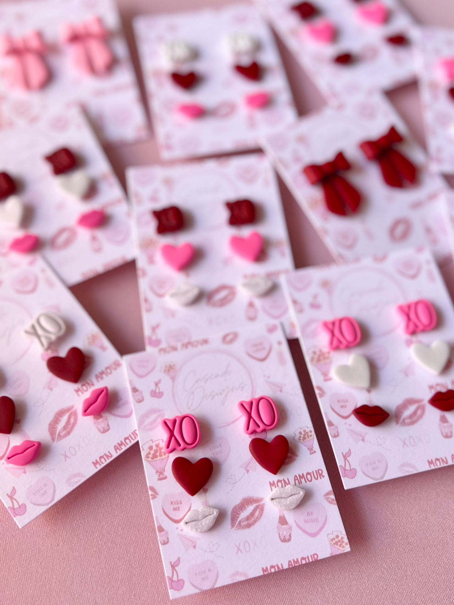 The Crush | Valentine Variety Stud Clay Earrings