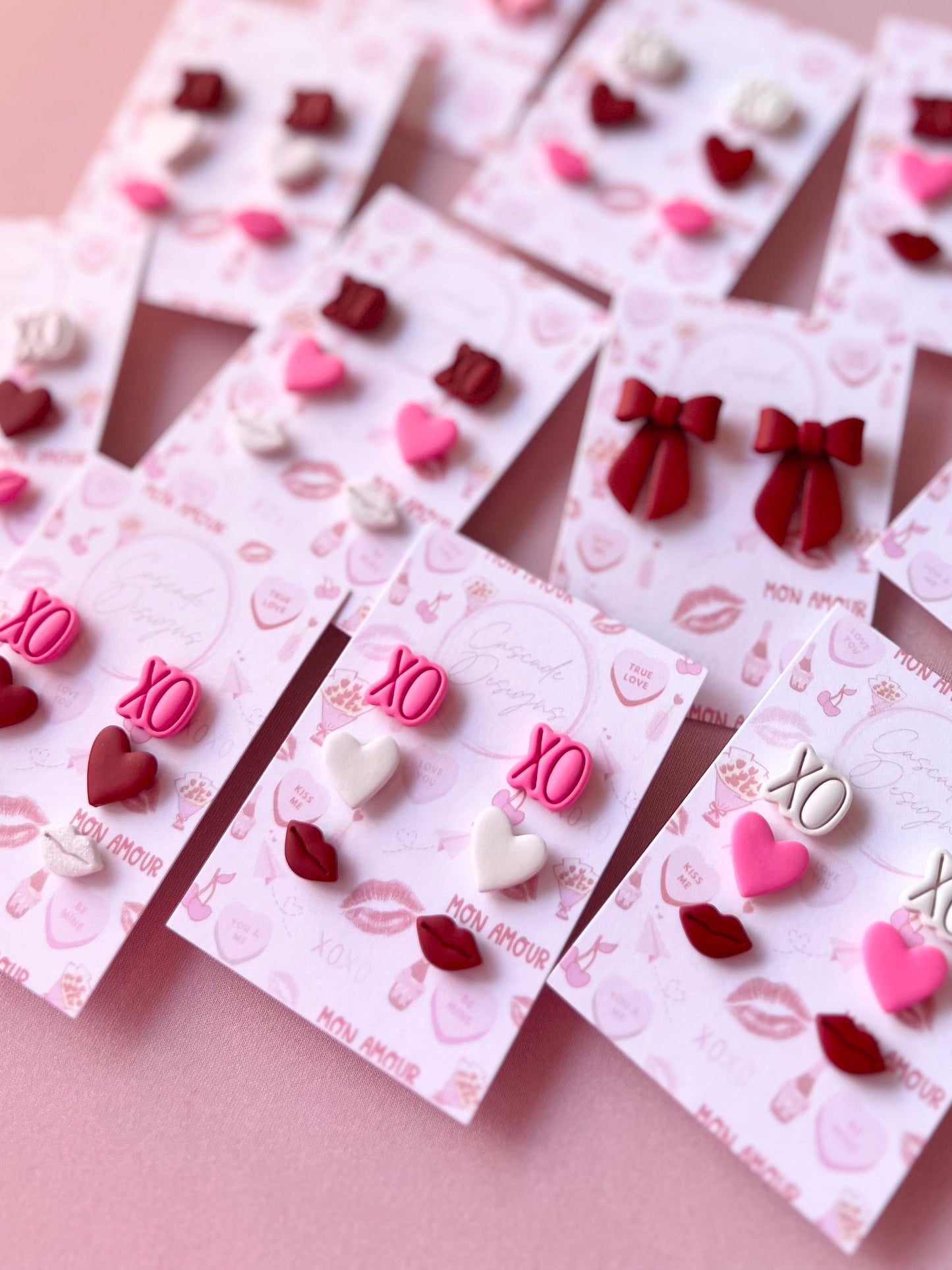 The Crush | Valentine Variety Stud Clay Earrings
