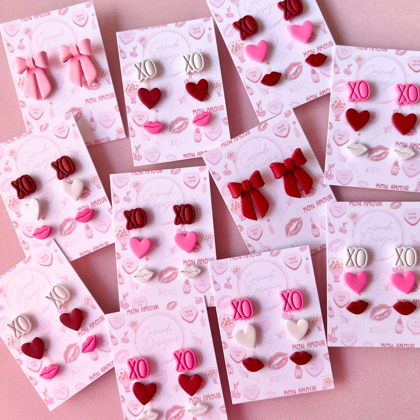 The Crush | Valentine Variety Stud Clay Earrings