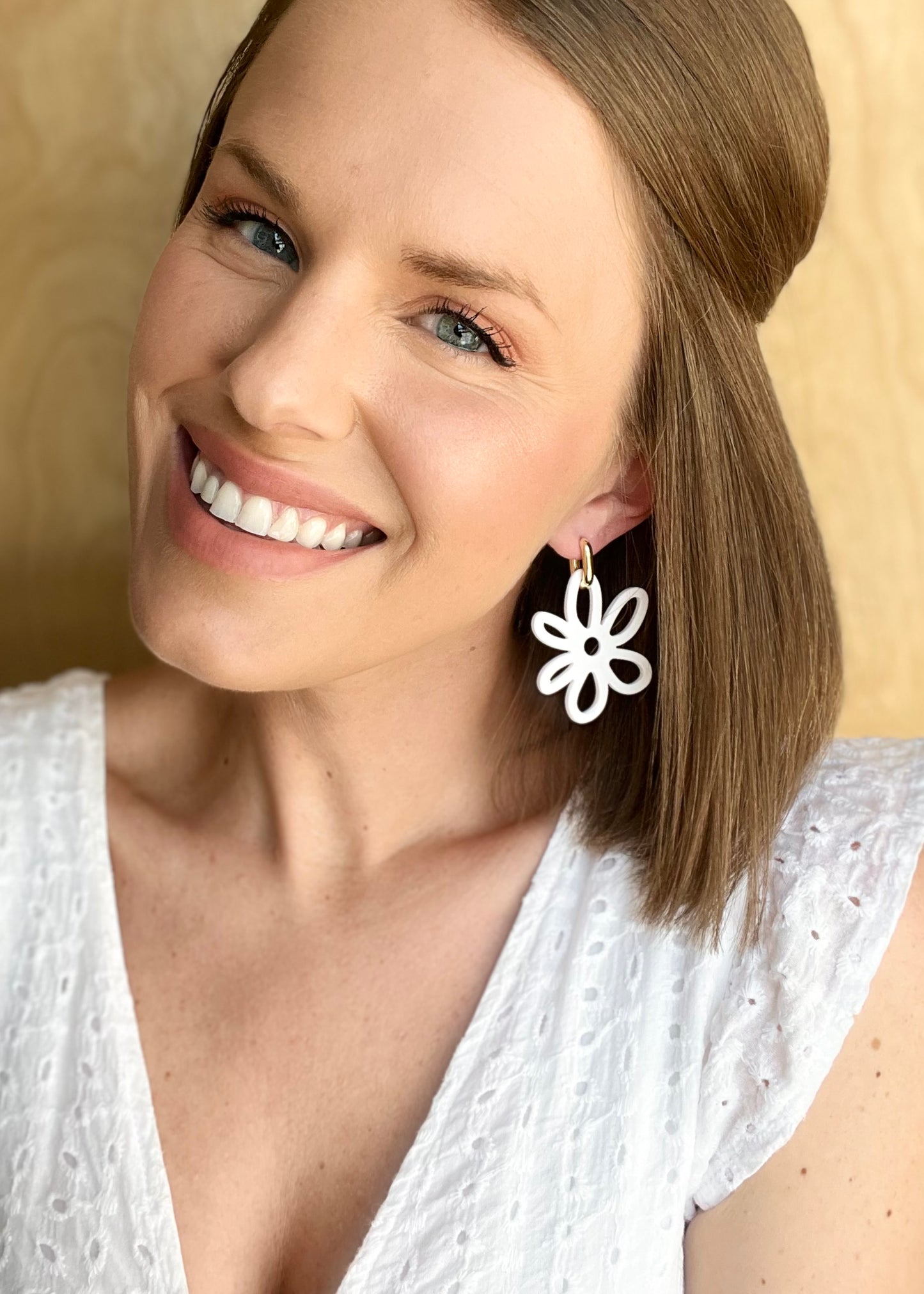 The Carina | Tuscan Flower Clay Earrings