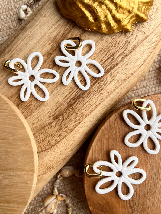 The Carina | Tuscan Flower Clay Earrings