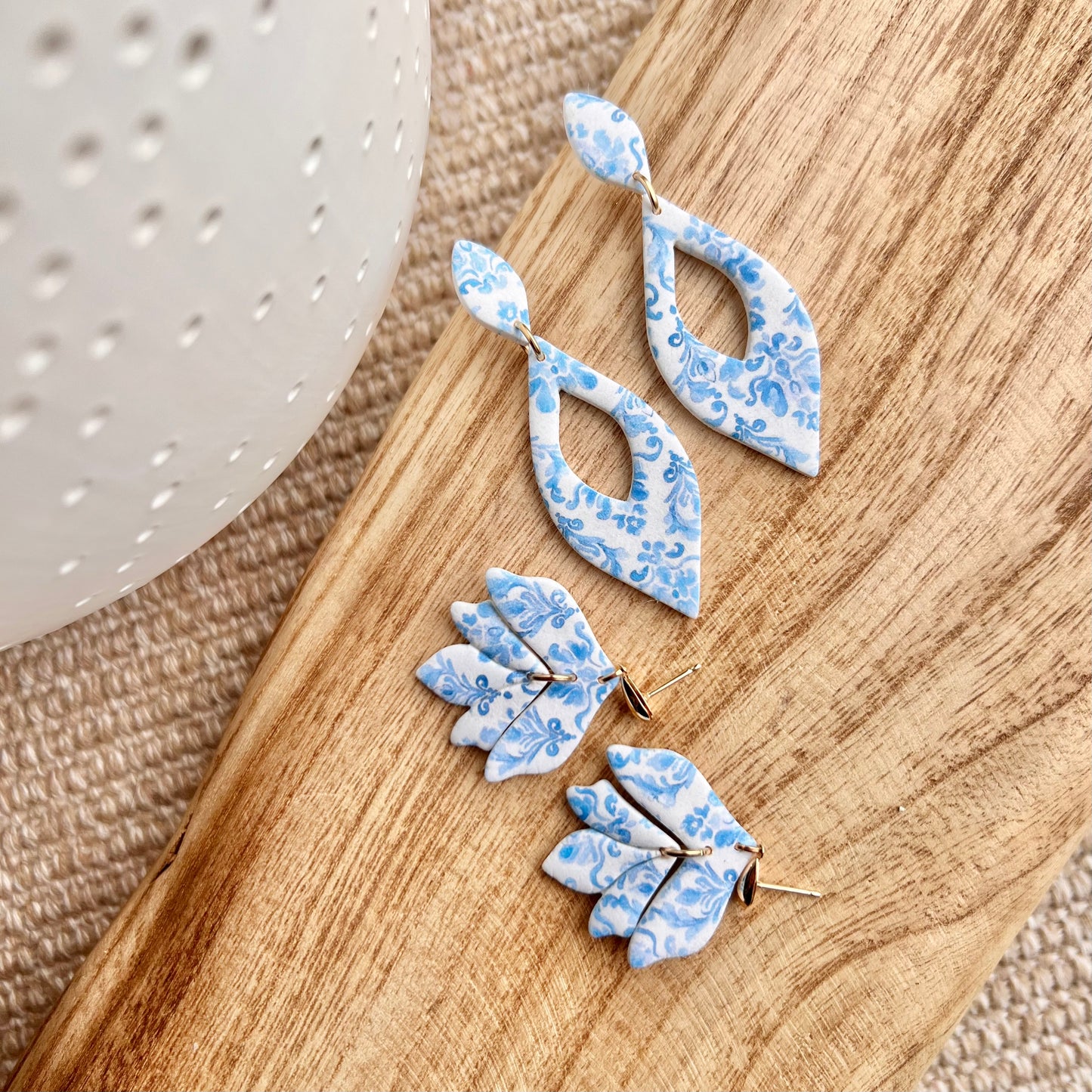 The Vienna | French Victorian Clay Earrings