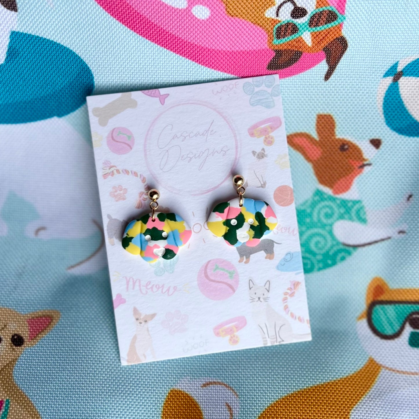 The Danny | Doggie Clay Earrings
