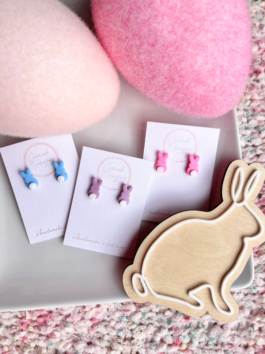 The Bunni | Easter Bunny Clay Earring Studs