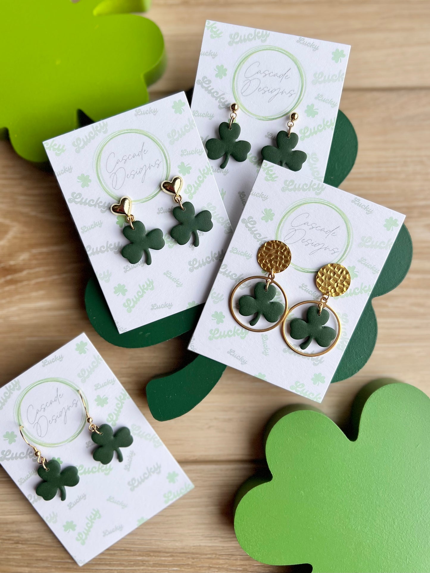 The Lucki | Clover Clay Earrings