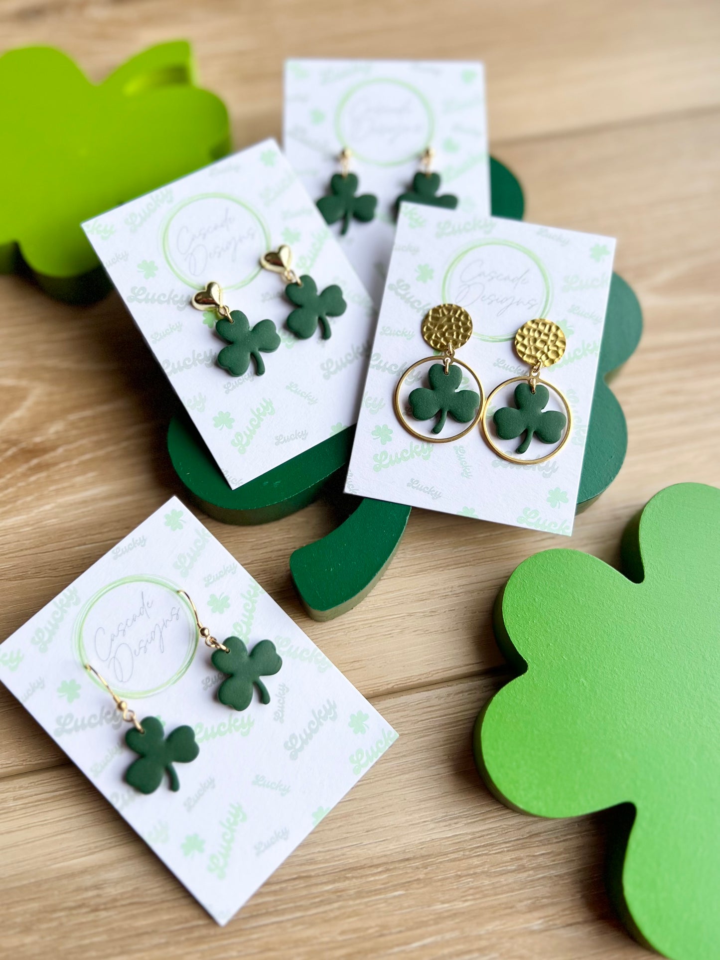 The Lucki | Clover Clay Earrings