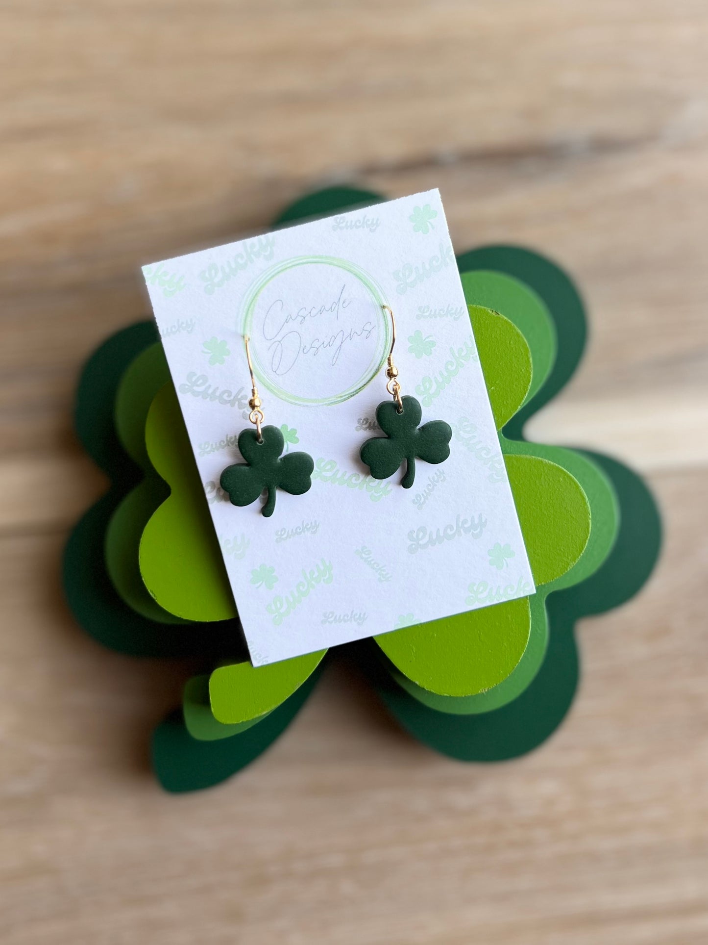 The Lucki | Clover Clay Earrings