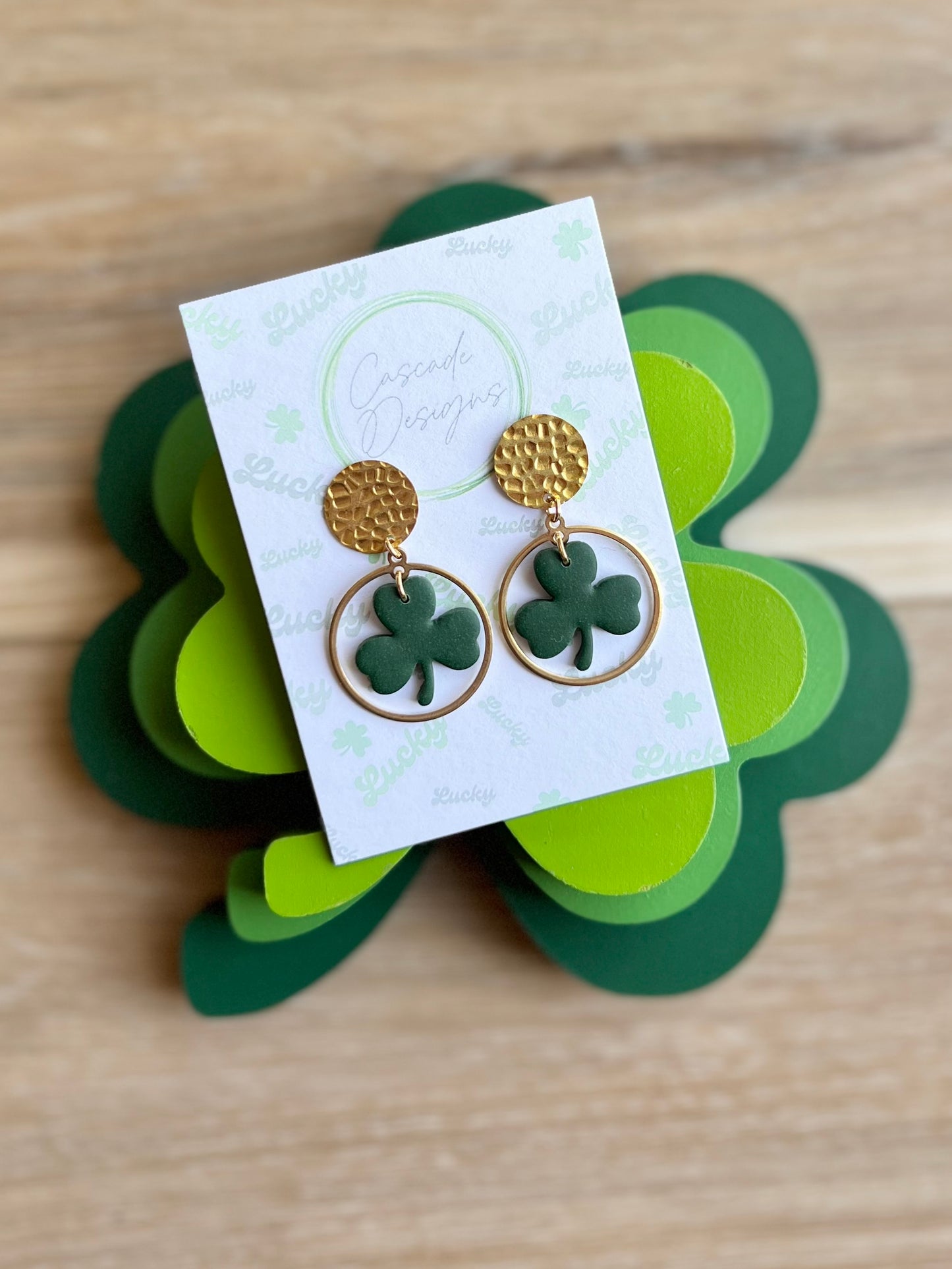 The Lucki | Clover Clay Earrings