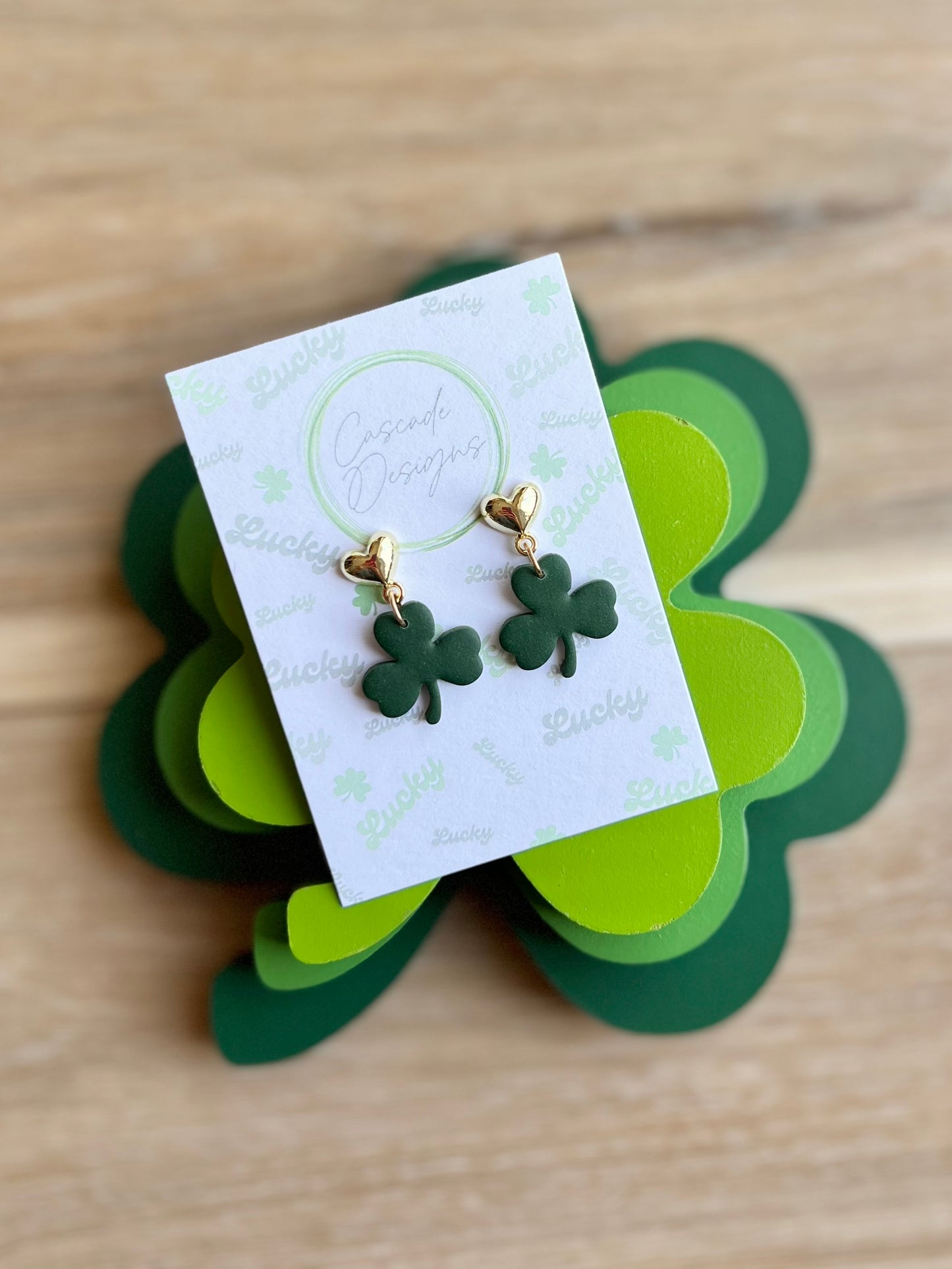 The Lucki | Clover Clay Earrings