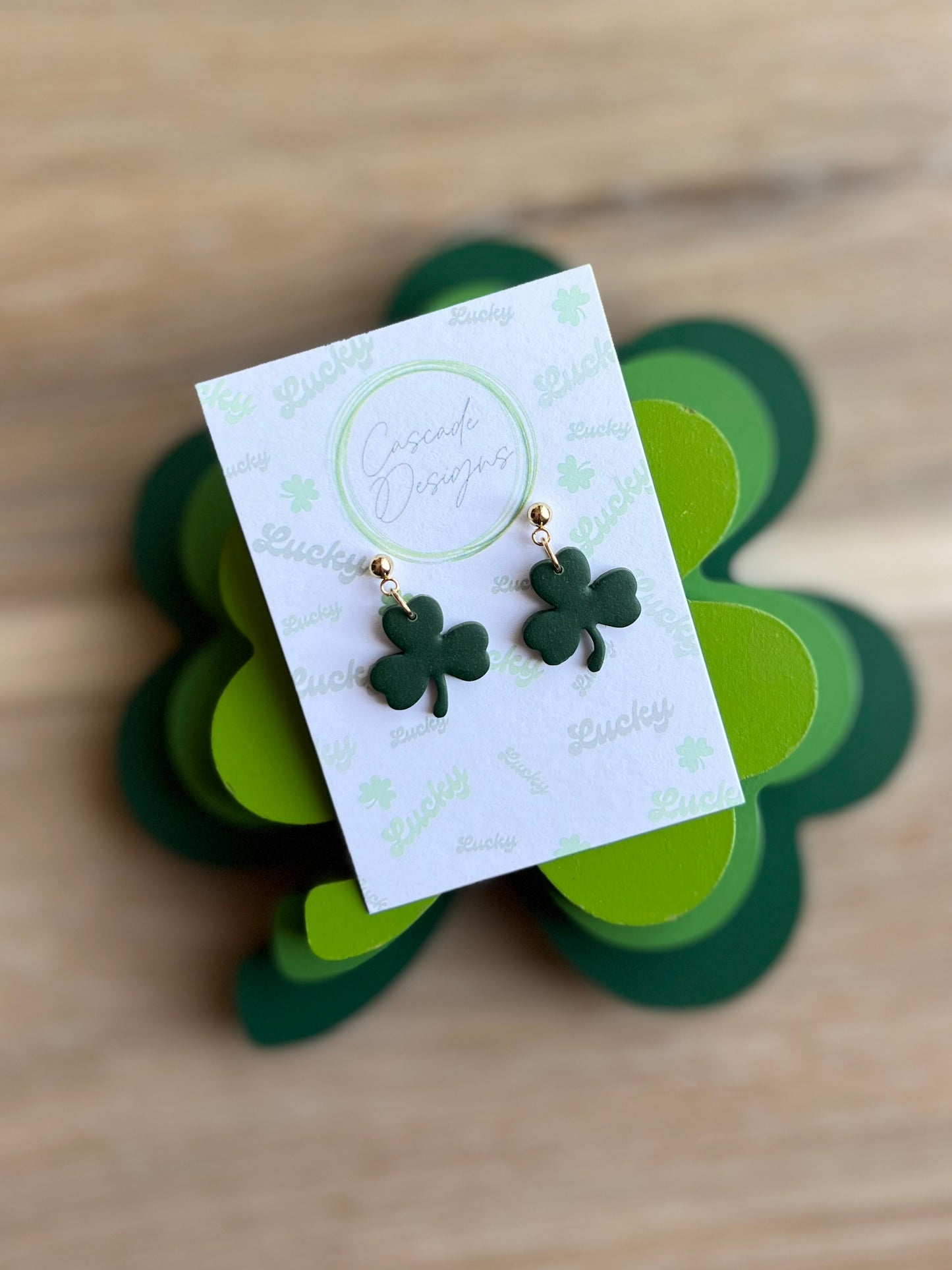 The Lucki | Clover Clay Earrings