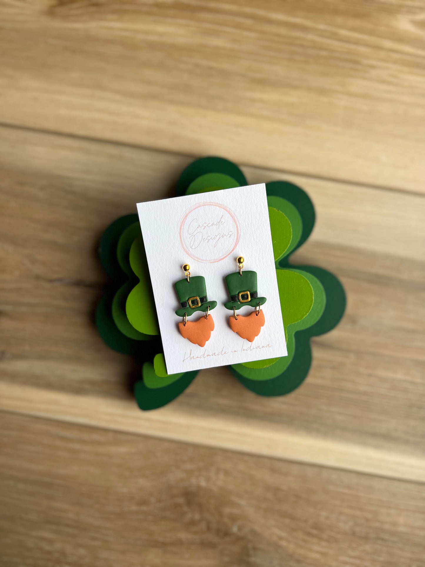 The Irish | Leprechaun Clay Earrings