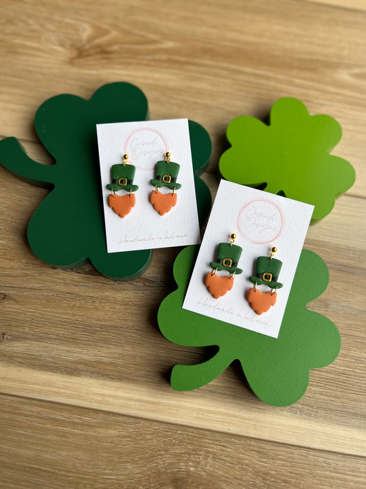 The Irish | Leprechaun Clay Earrings