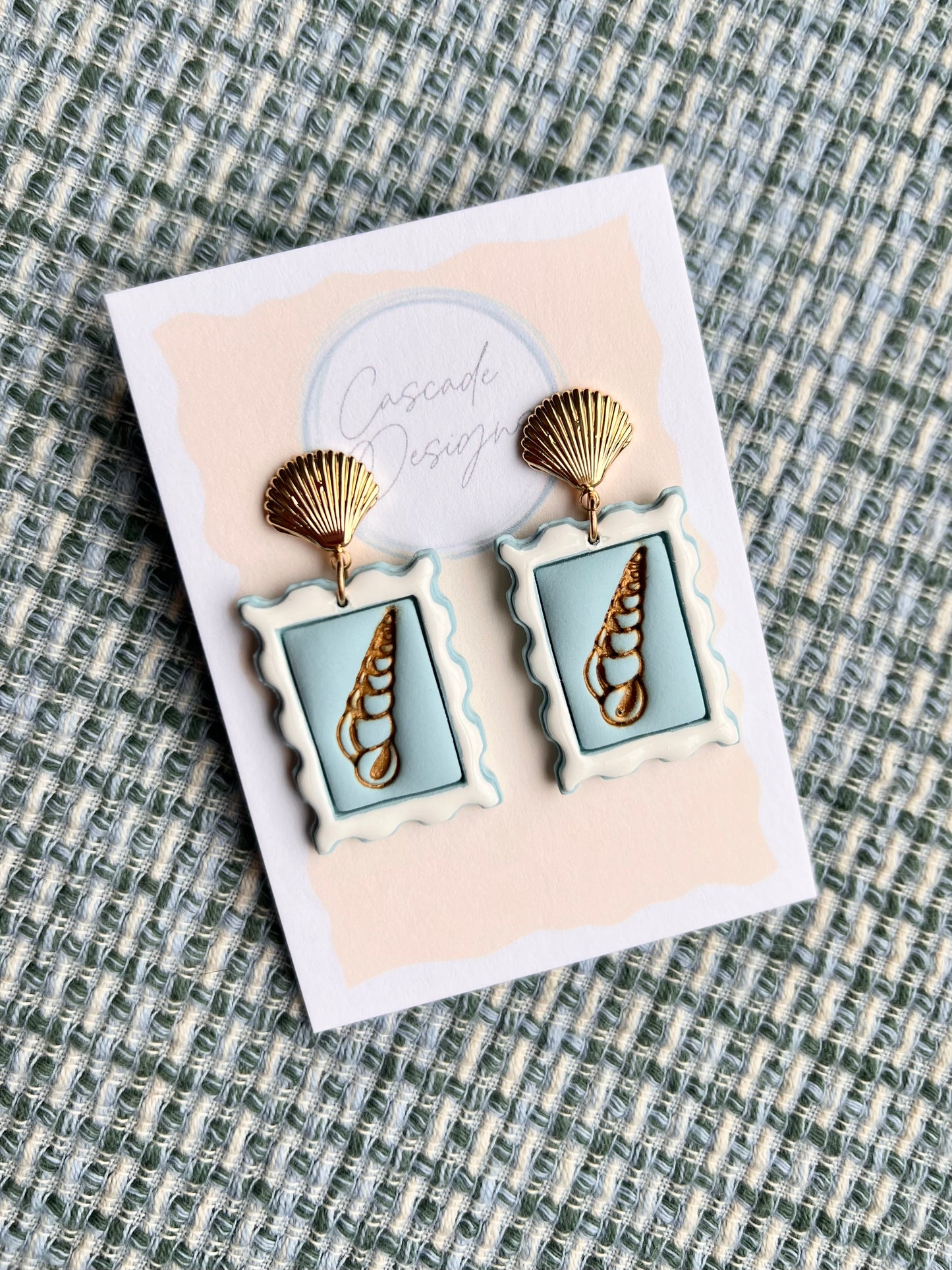 The Capri | Postage Stamp of Italy Clay Earrings