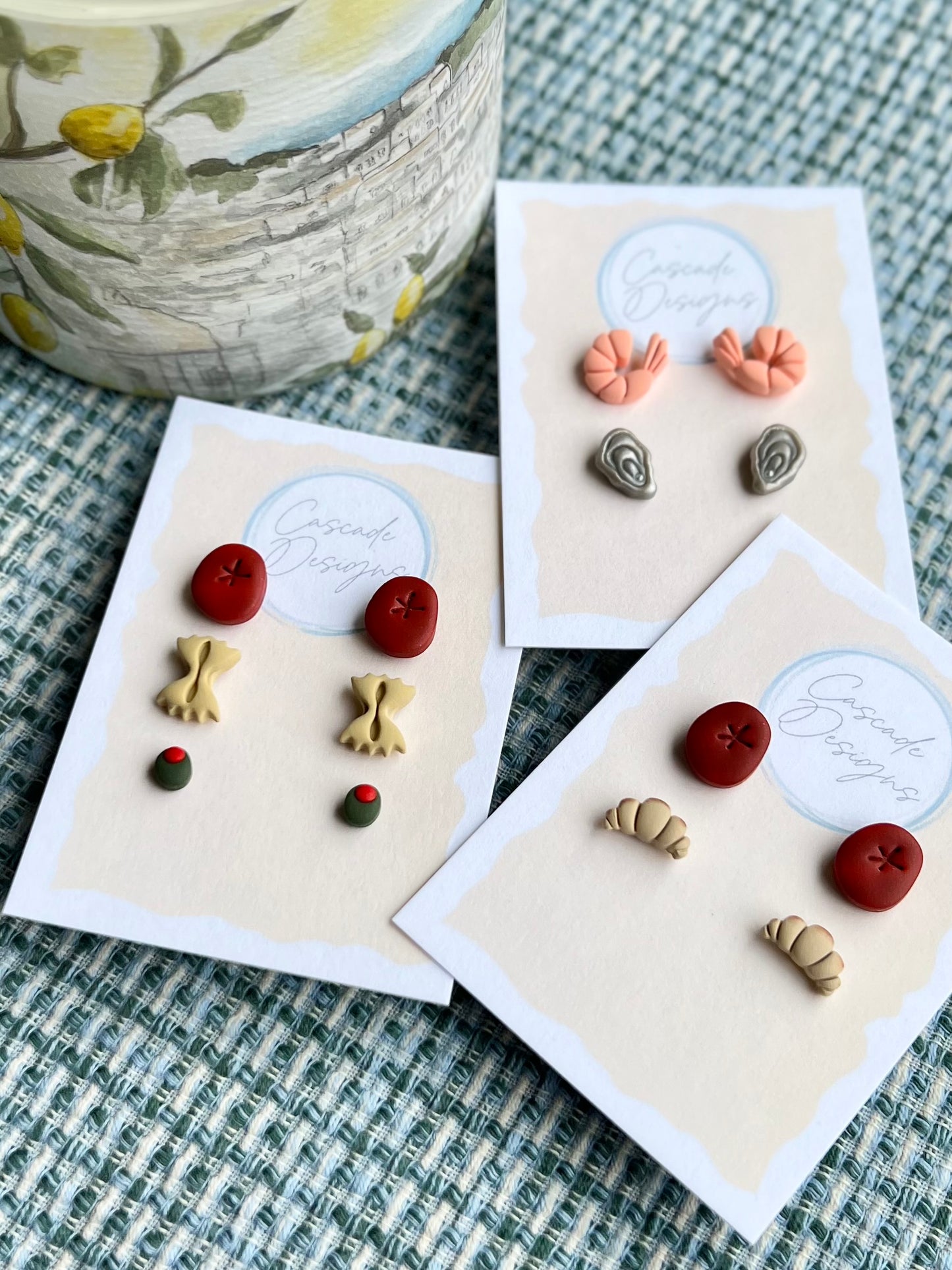 The Vacanza | Italian Snack Clay Earrings