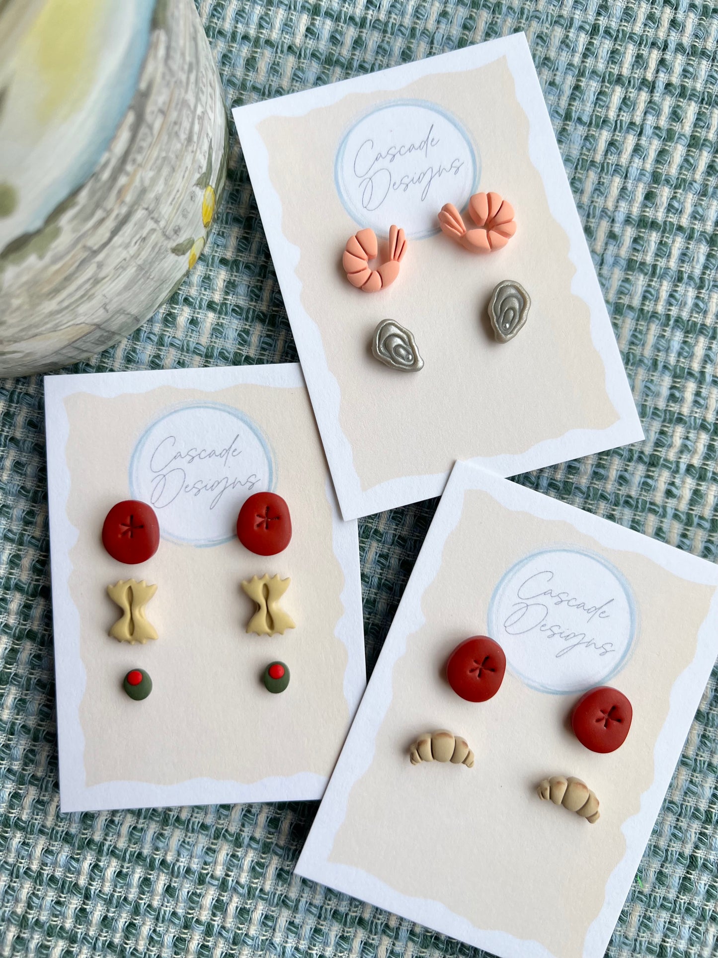 The Vacanza | Italian Snack Clay Earrings