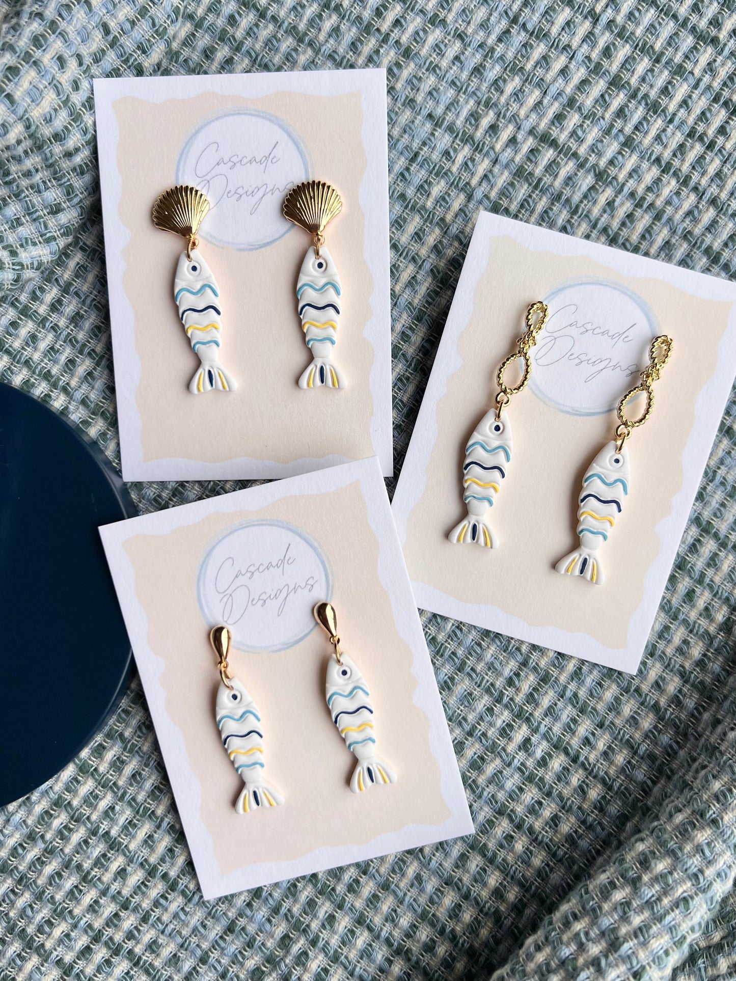 The Marina | Nautical Fish Clay Earrings