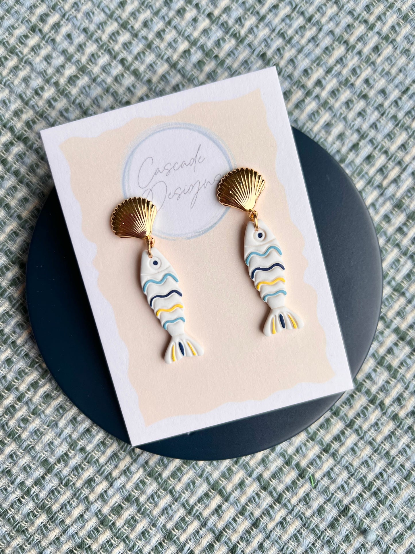 The Marina | Nautical Fish Clay Earrings