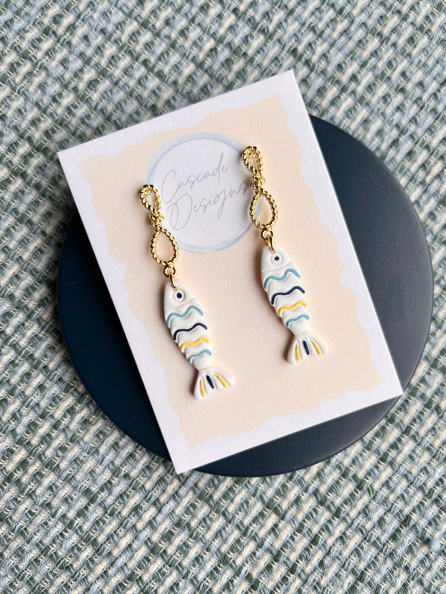 The Marina | Nautical Fish Clay Earrings